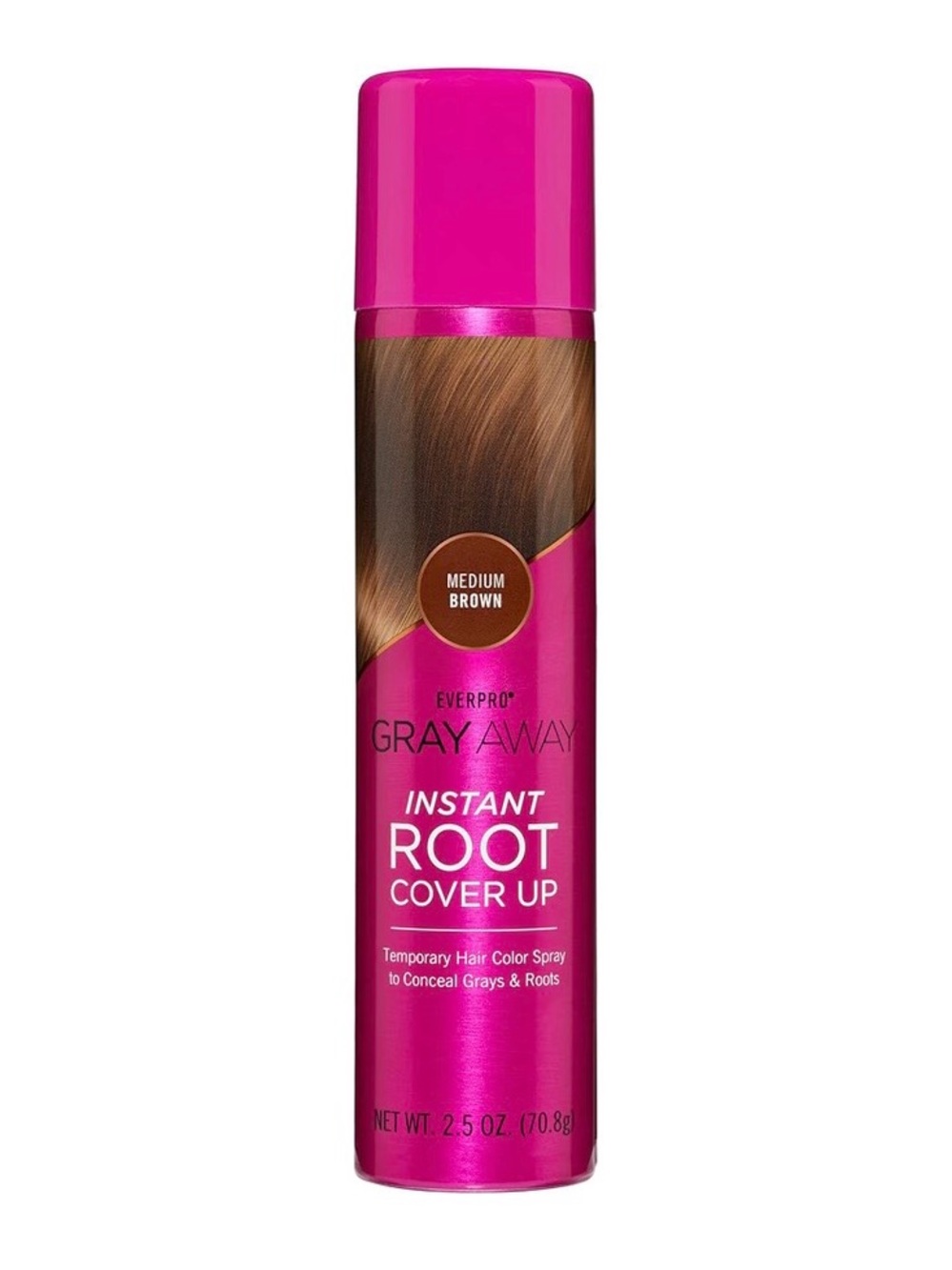 Gray Away Instant Root Cover Up Spray — Medium Brown